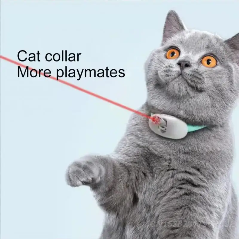 Cat Teaser Type-c Rechargeable 24 Hours After Charging Cat Accessory Laser Collar Cat Toys Cat Teaser Laser Toy Automatic