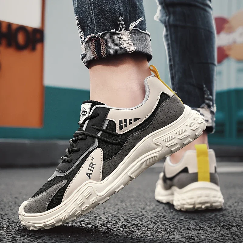 

Кроссовки Дышащая повседневная обувь для мужчин Сетчатые летние кроссовки для бега на открытом воздухе Теннис Спорт Пеший туризм Роскошные дизайнерские лоферы на платформе