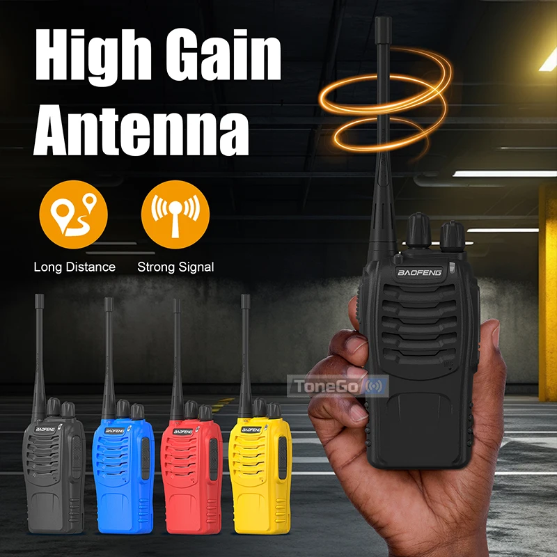 1/2/4x Baofeng BF-888S جهاز اتصال لاسلكي Type-C شحن UHF 5 كجم طويل المدى BF-8888 Pro 16CH أزرق أصفر لحم الخنزير اتجاهين راديو للصيد