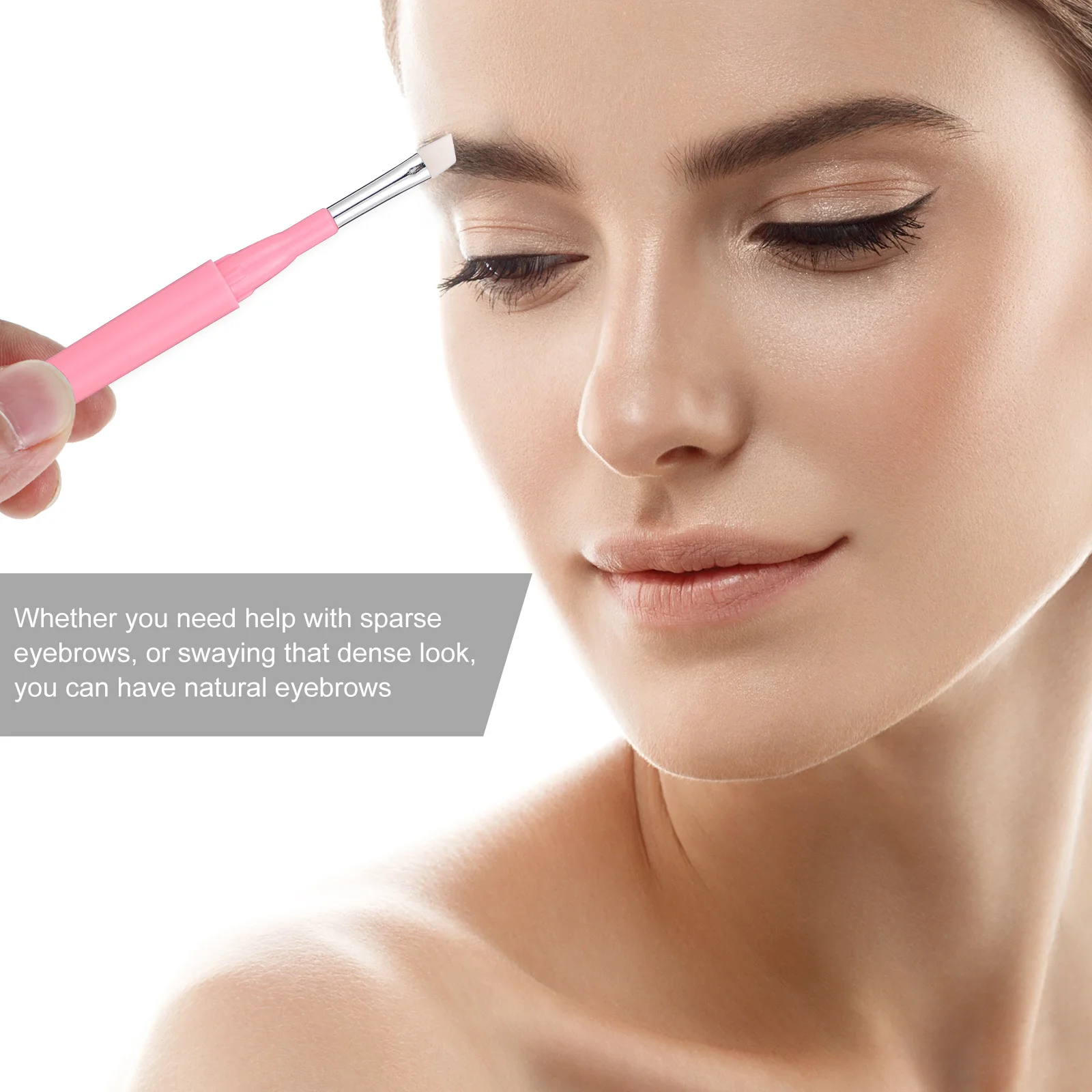 6 pennelli per trucco per sopracciglia in silicone, strumenti cosmetici multiuso per professionisti e principianti, pennelli per sopracciglia