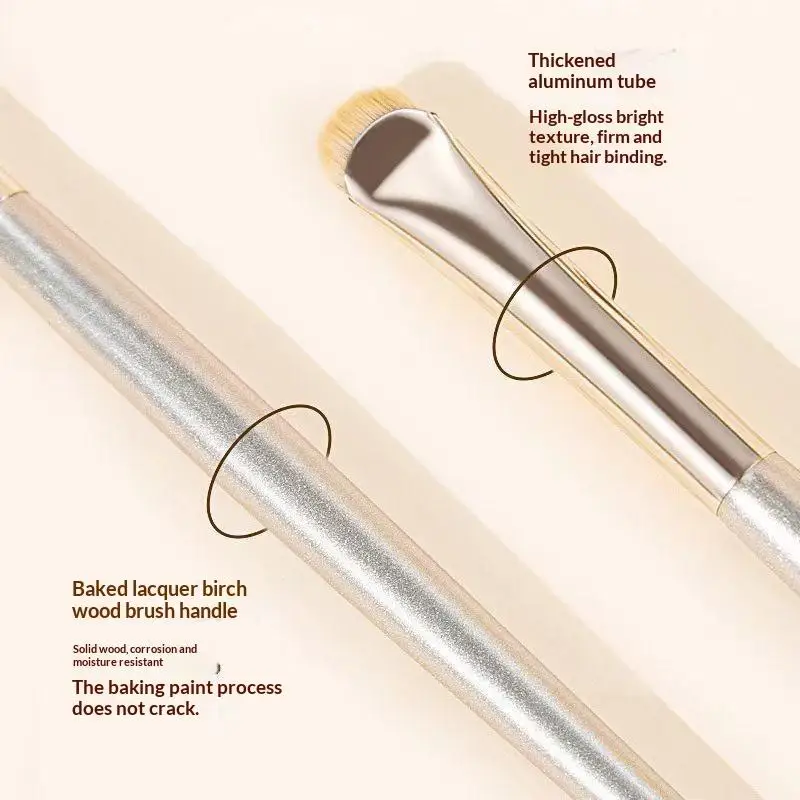 Soft Precision Curved Eyeliner Brush Sharp Edge 1/2 Pcs Eyeshadow Makeup Brush for Holiday Party Makeup