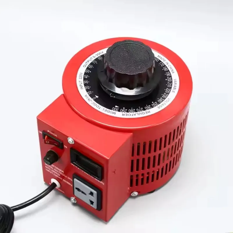 High Quality 500w 1000W 2000W Input 220V Output 0-300v Variac Voltage Regulator With Plug