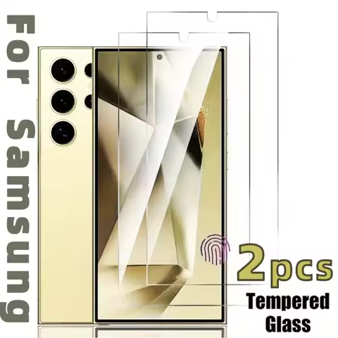 2Pcs Screen Protector Tempered Glass Compatible With Samsung S25 S24 Ultra S23 S22 S21 Plus S25 S24 FE Glass Film