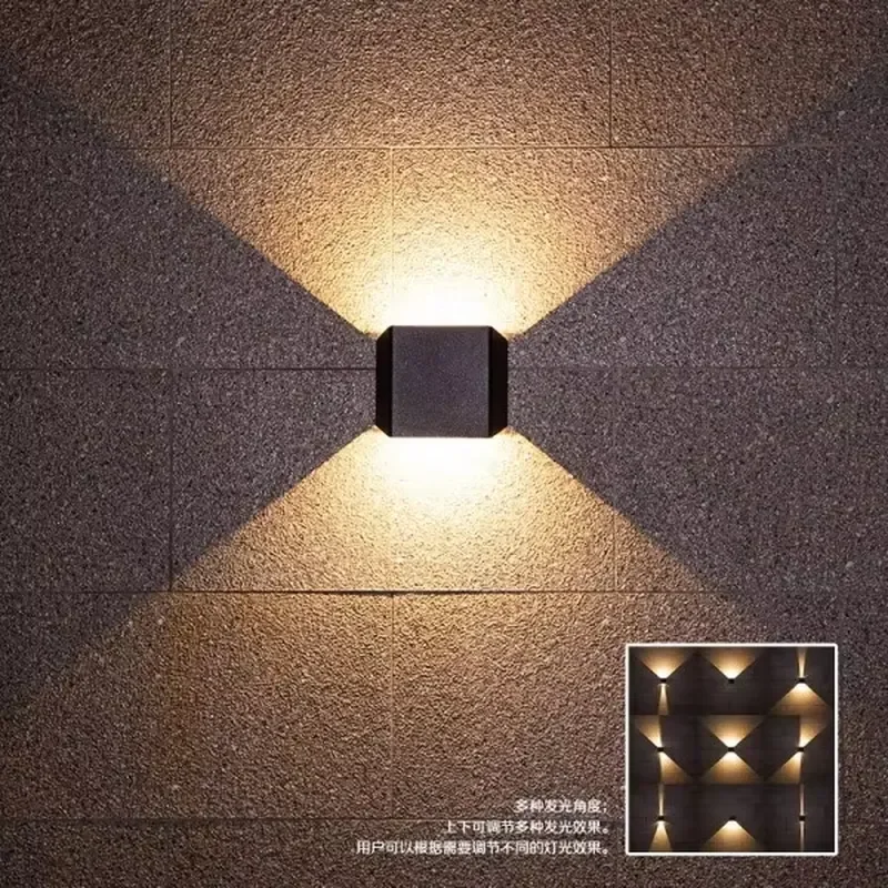 Outdoor up and Down LED Wall Lamp Customized Exterior Sconces Wall Lighting Outdoor Lights for External Wall Mounted