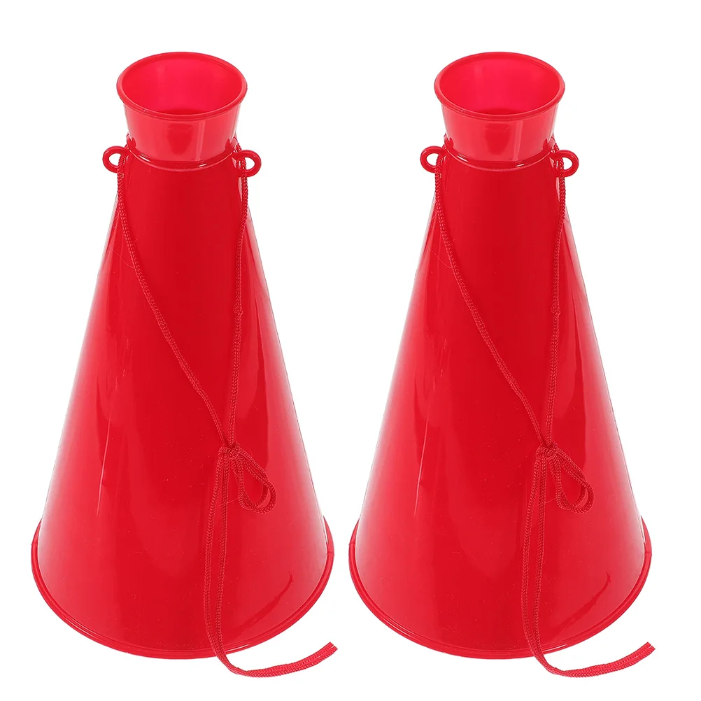 

2 Pcs Cheering Horn Plastic Megaphone Noise Maker Toy Megaphones Props Cheerleading