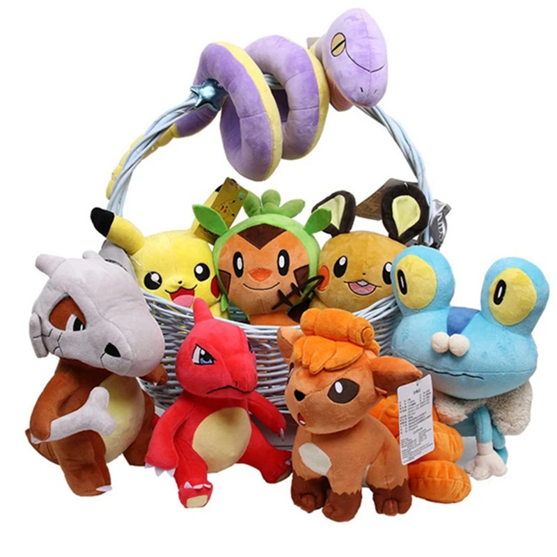 Oryginalna pluszowa zabawka POKEMON Gengar Pikachu Kawaii Charizard Oryginalna pluszowa lalka Miękka urocza kreskówka Piplup Zabawki Prezent dla dzieci ﻿