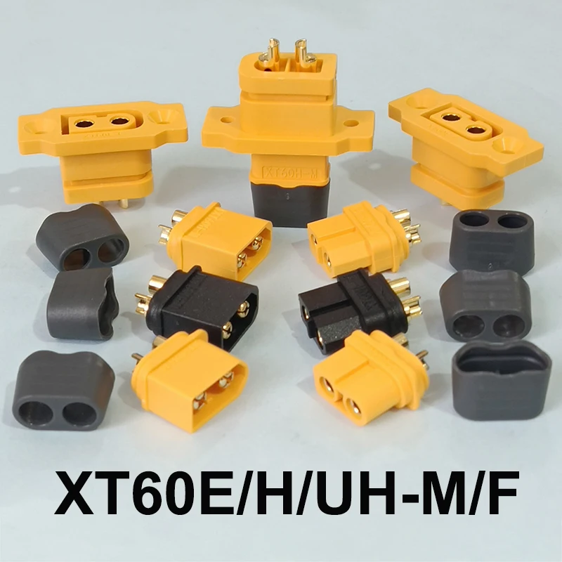 

1PCS XT60H/XT60UH/XT60E-M/F Original Fixed Plug with Cover Version 3.5mm Gold-Plated T Connector for RC Models