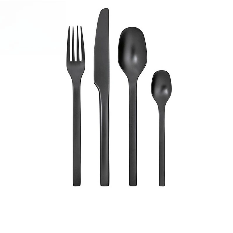 Conjunto de garfo e colher, talheres de comida ocidental para casa de luxo leve e sofisticada, rock de engenharia