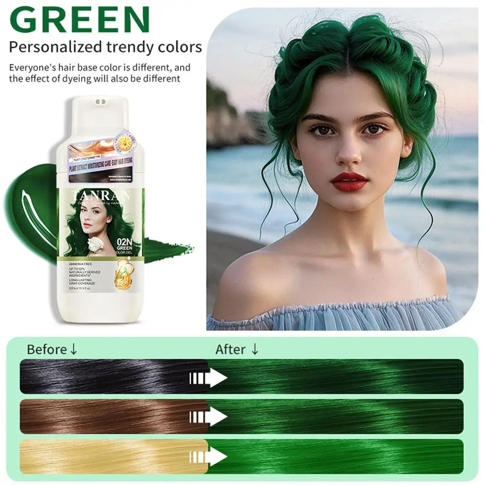 

Black Hair Dye Shampoo 3 in 1 for Gray Hair Coverage Argan nut Natural Shampoo Black Hair Dye for Women & Men/Ammonia-Free I9K2