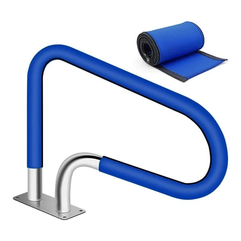 

AB33-1 PCS Zippered Swimming Pool Handrail Covers Hand Grip Rail Slip Cover For Inground Swimming Pool 6Ft