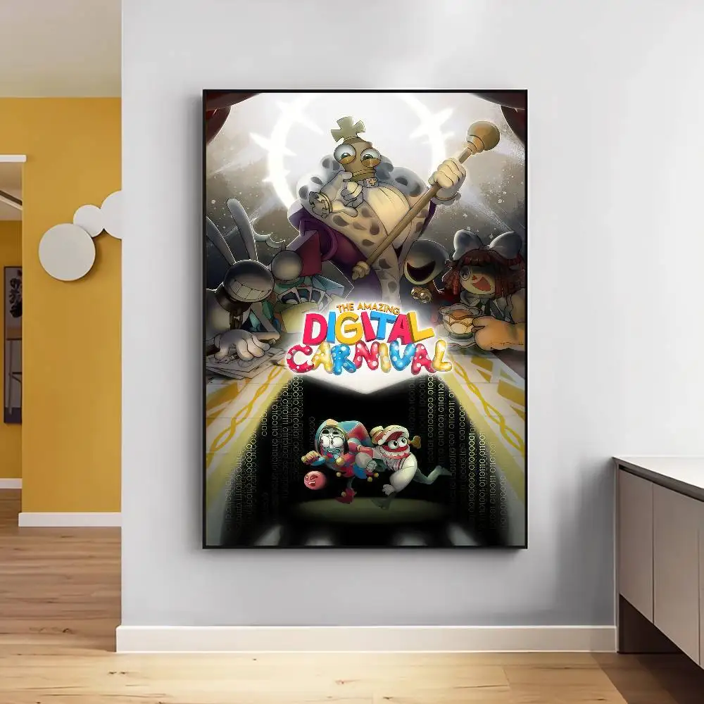 أنيمي السيرك الرقمي المذهل نوعية جيدة يطبع والملصقات للماء ورقة ملصق مقهى بار الملصقات ملصقات الحائط