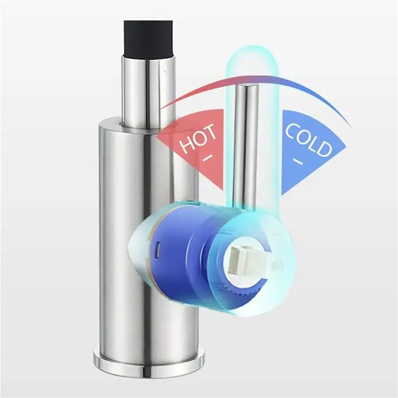 24-Hour Delivery Stainless Steel 304 Faucet Kitchen Sink Mixer Tap Dual Mode Universal Rotation-Black Design