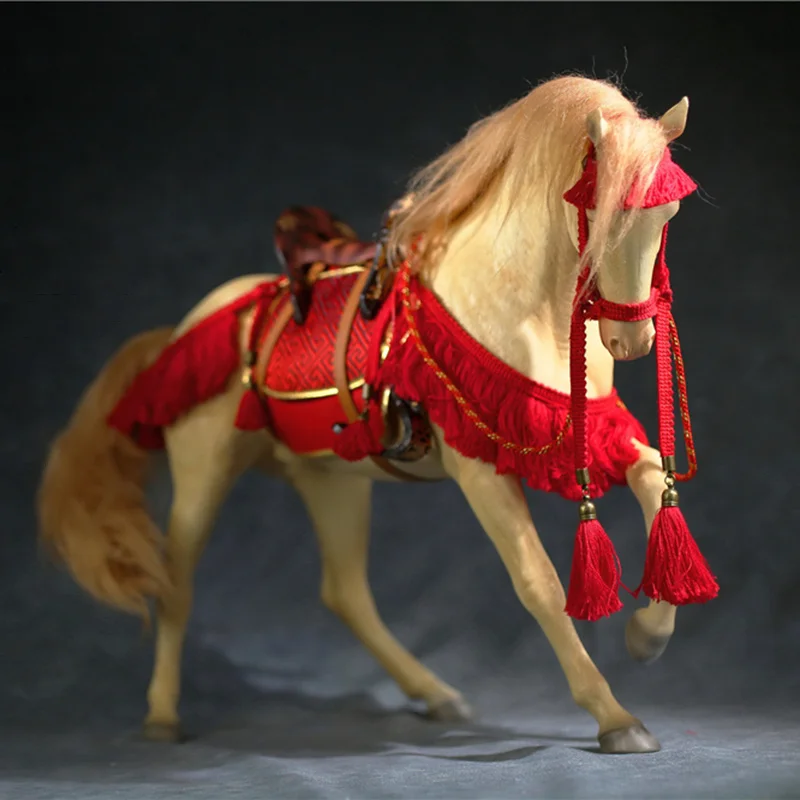 Modelo de resina a escala 1/6 akhal-teke caballos figura de simulación Animal caballo estatua miniatura colección adornos de oficina