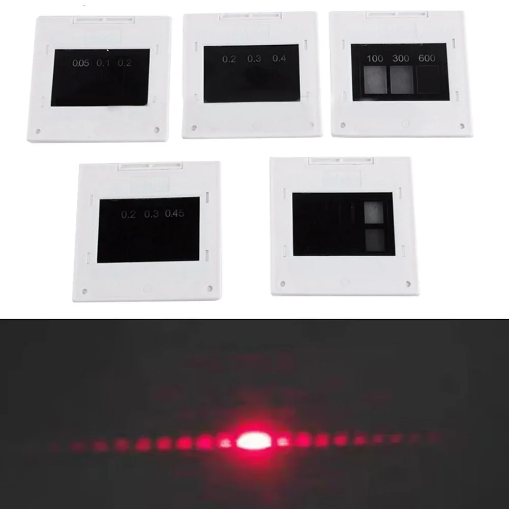 Double Slit Grating Circular Grating Set Optical Experimentation Square Side Length 0.2mm Double Slit Circular Grating
