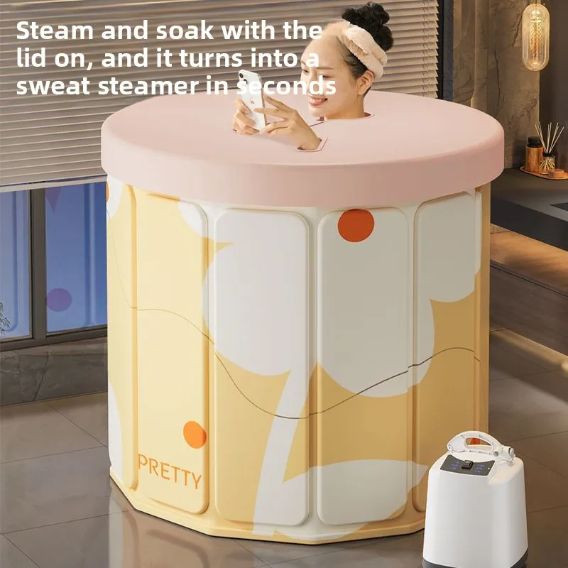 

Foldable Durable Adult Bathtub Portable Bath Tub Easy No Install for Home Use Thickened Full Body Spa Bath Tub Full Body Soaking