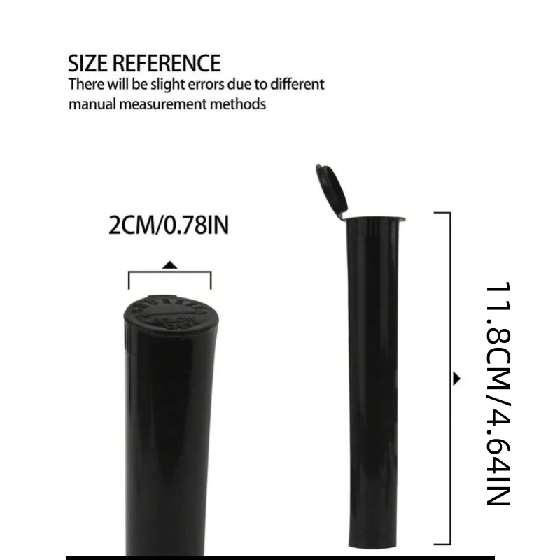 10Pcs POP TOP TPlastic Cigarette Storage Smell Proof Tube 118mm Waterproof Airtight Storage Seal Container Smoking Accessories
