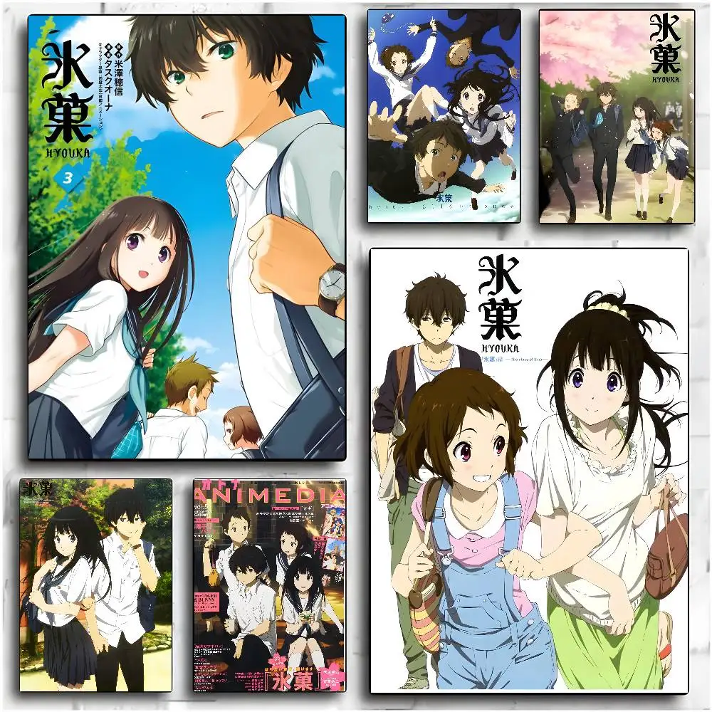 cute H-Hyouka Anime Poster Art with prints Home bedroom livi
