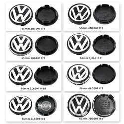 4pcs 55mm 56mm 65mm 70mm Car Wheel Center Caps Hubcap Cover for VW Volkswagen Jetta MK5 Golf Passat styling 3B7601171 1J0601171