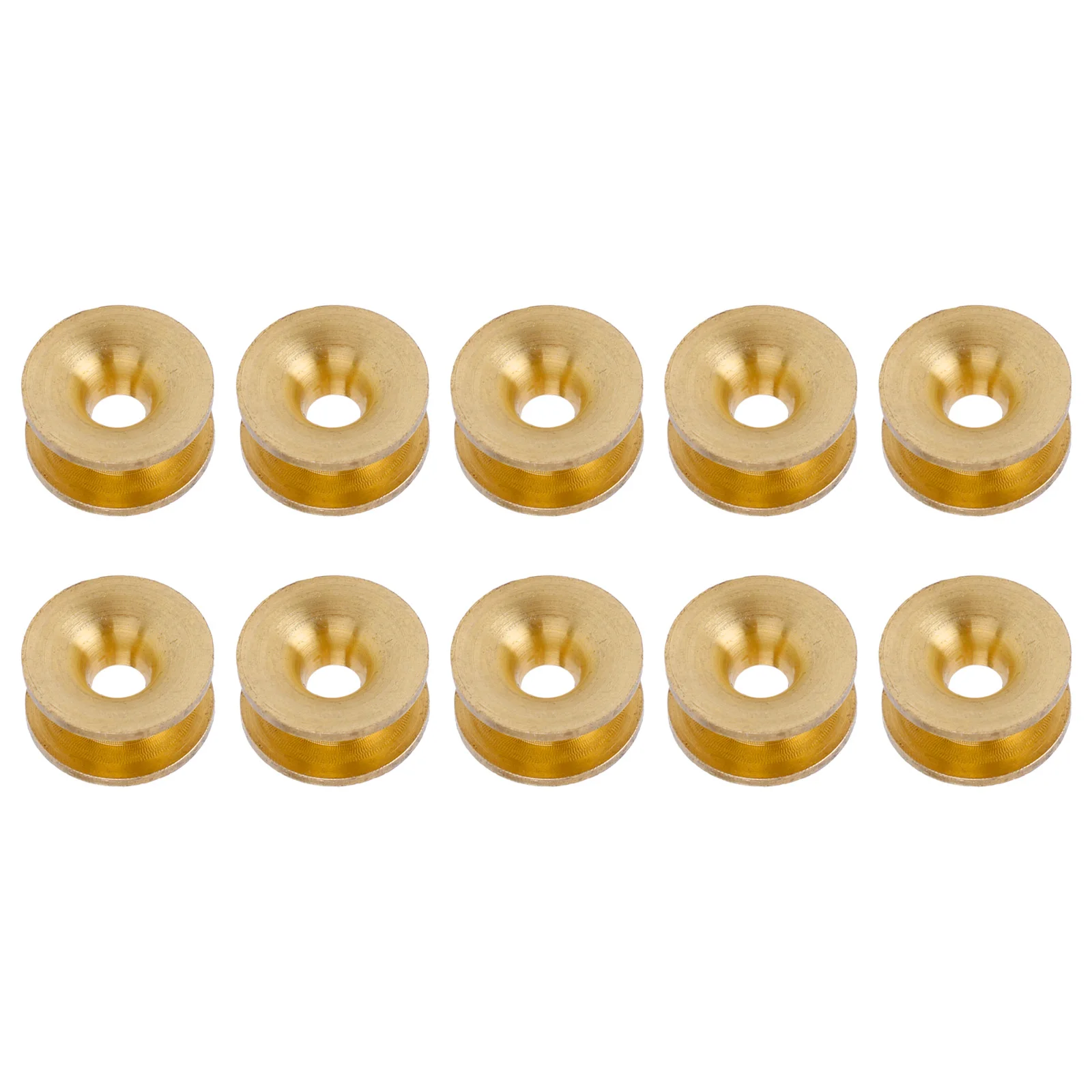10PCS Brass Trimmer Head Eyelets, 14mm OD 4.3mm ID, Easy Install Replacement for Brush Cutter, Garden Tools Accessories