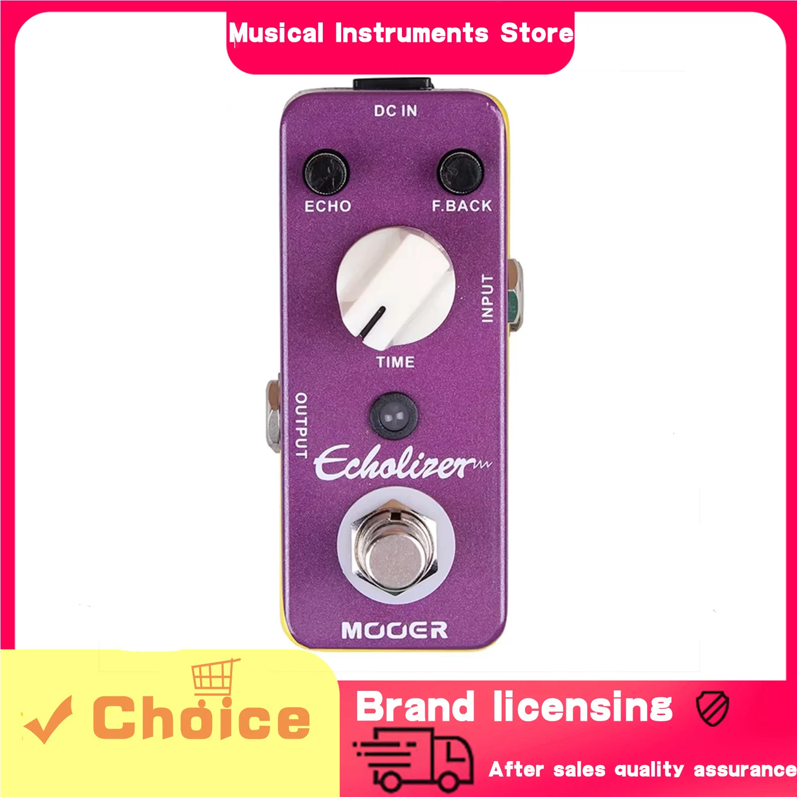 

MOOER гитарная педаль эффектов Echolizer задержка 25 мс-600 мс Echolizer задержка времени эффекты микро True Bypass педаль аксессуары для гитары