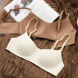 Seamless Wireless Sexy Bras Half Cup Solid Color Brassiere  Invisible Tube Tops Underwear Female Lingerie S-XL