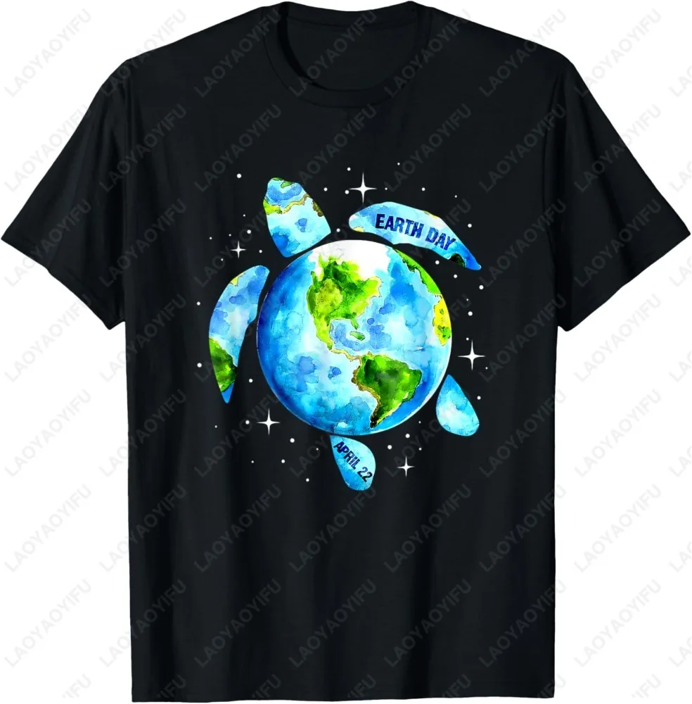 

Planet T-Shirt Classic Print Man Summer Cotton Casual Simple Style Breathable Aesthetic Camisetas Unique Cartoon Ropa Hombre