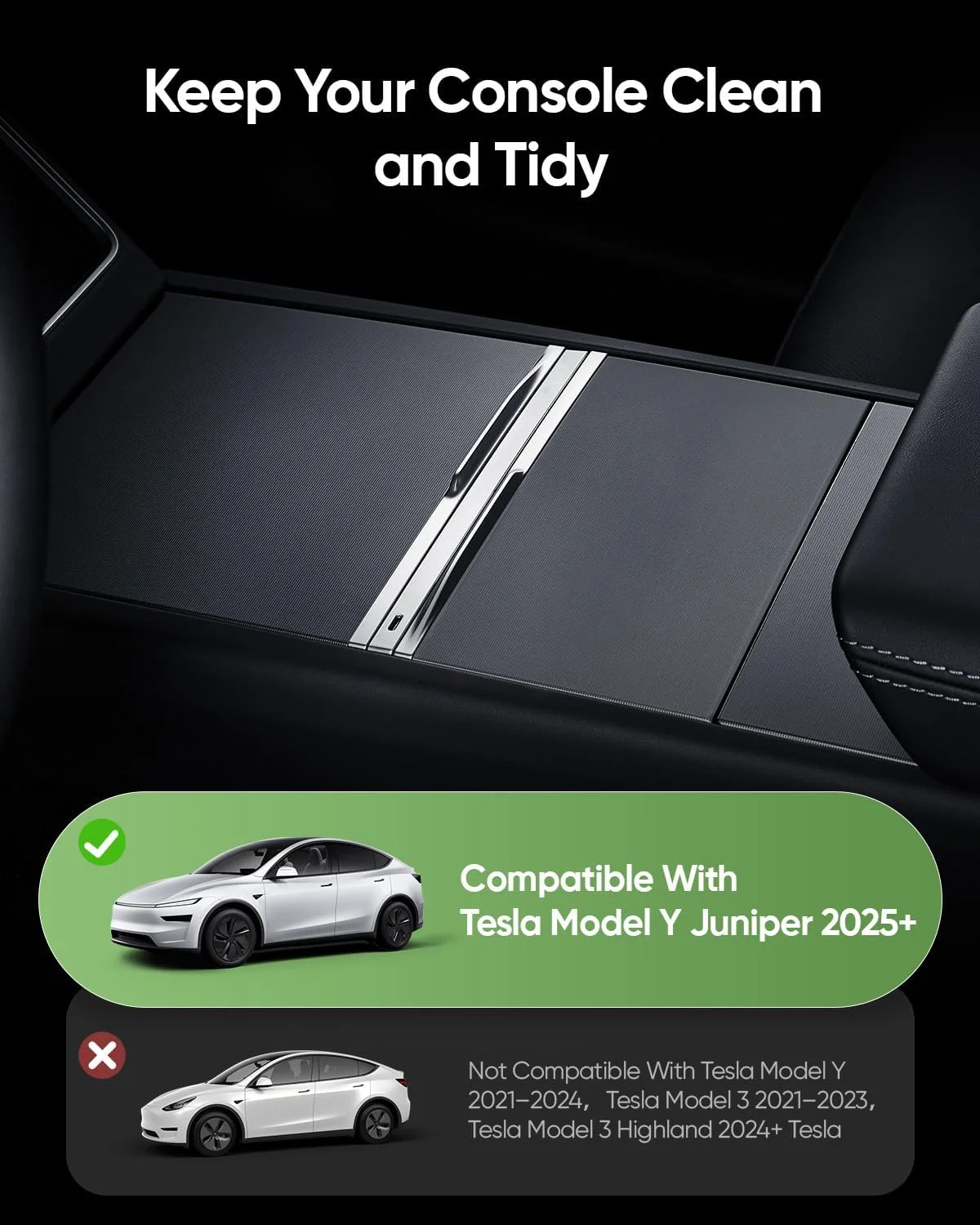 100W GaN USB Hub for Tesla Model Y Juniper 2025 2026 Invisible Center Console Charging Docking Station with PD Port Fast Charger