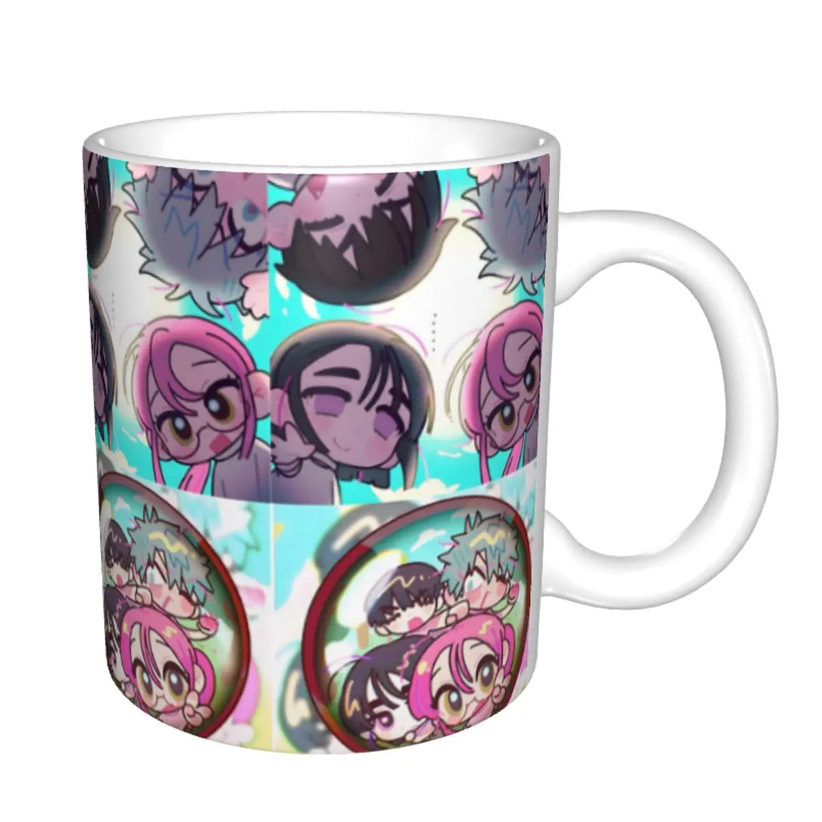 Personalized Alien Stage Anime Coffee Mug DIY Cartoon Ceramic Milk Tea Mug