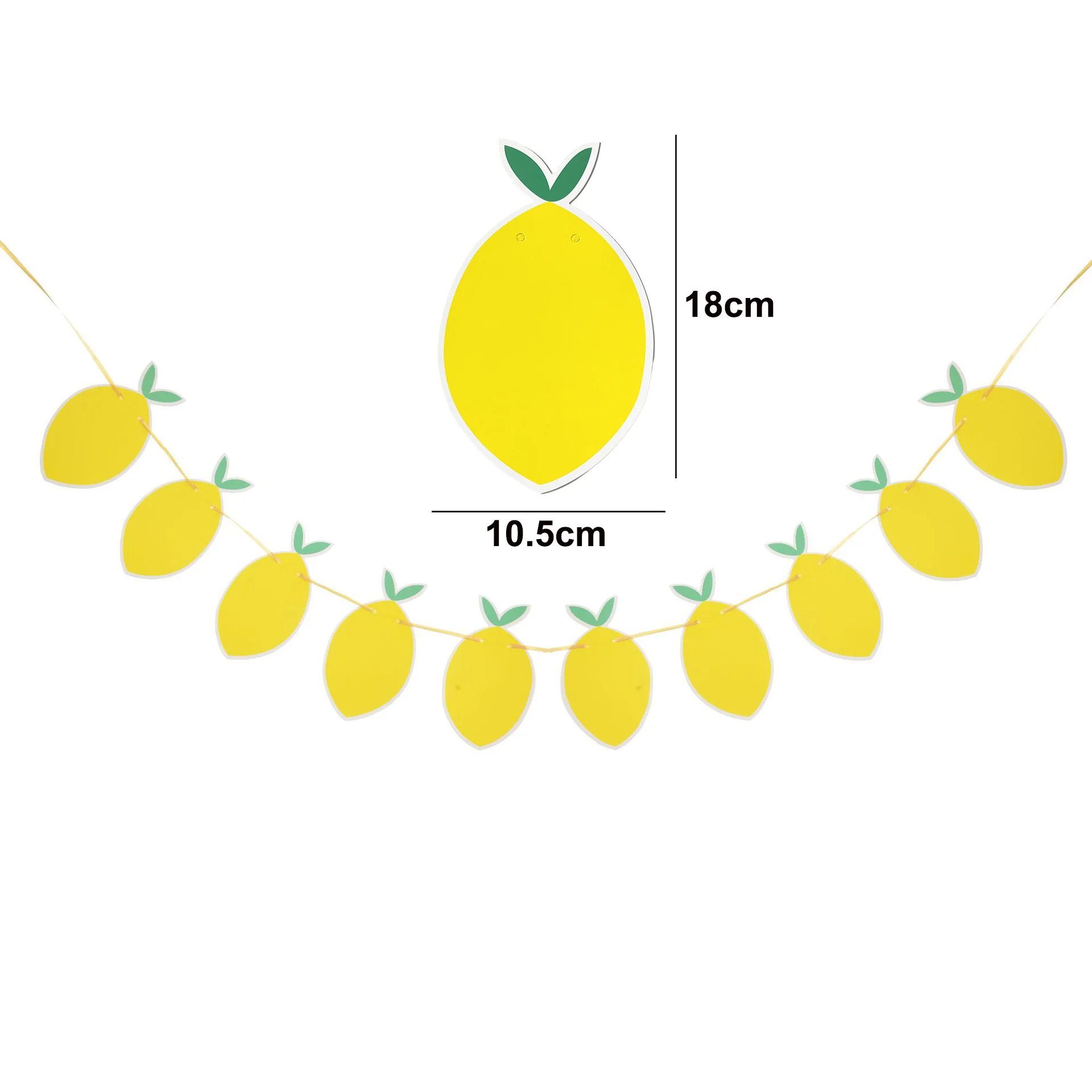 Strawberry Lemon Pattern Hanging Decor Pull Banner Kids Summer Hawaii Party Birthday Party Baby Shower DIY Decor Supplies