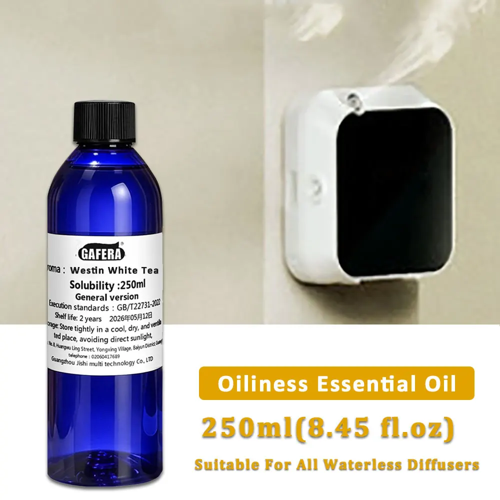 GAFERA 250ml (8.45 fl.oz) Westin White Tea Essential Oils - For All Waterless Diffuser, Hotel Aroma Machine Replenishes Essence