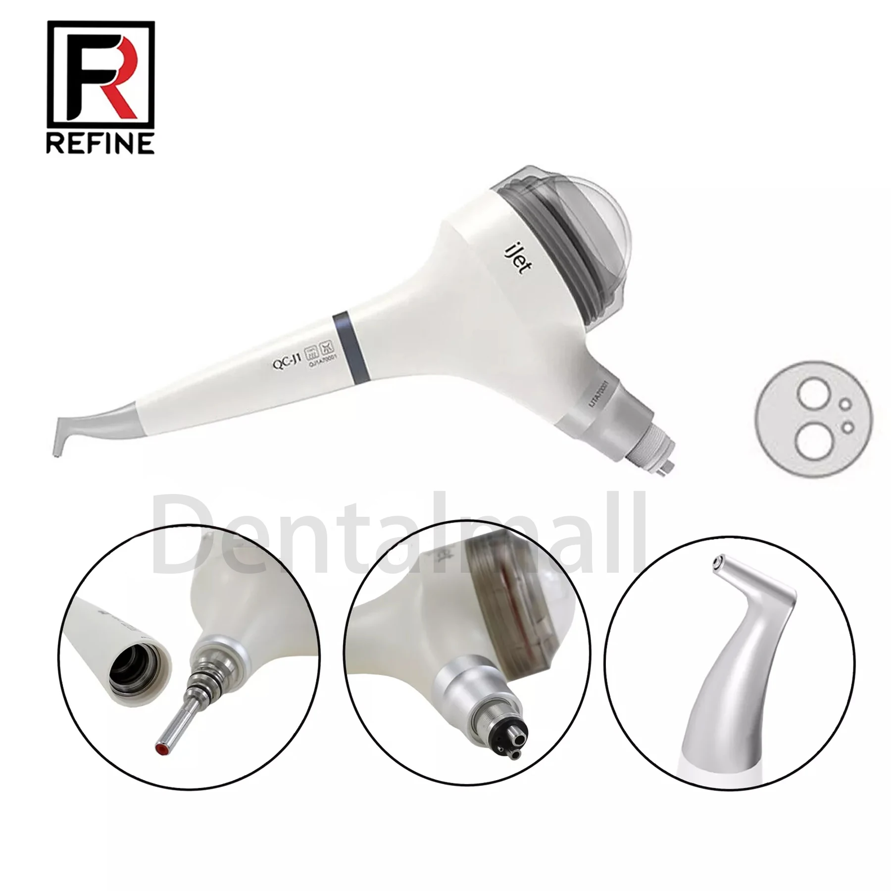 Refine Dental Hygiene EMS AIR-FLOW Prophy Handpiece Teeth Polishing 4 Holes iJet