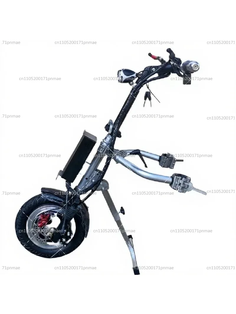 Electric Folding Wheelchair Tractor Attachment for Manual Wheelchair Front Drive Power Assist