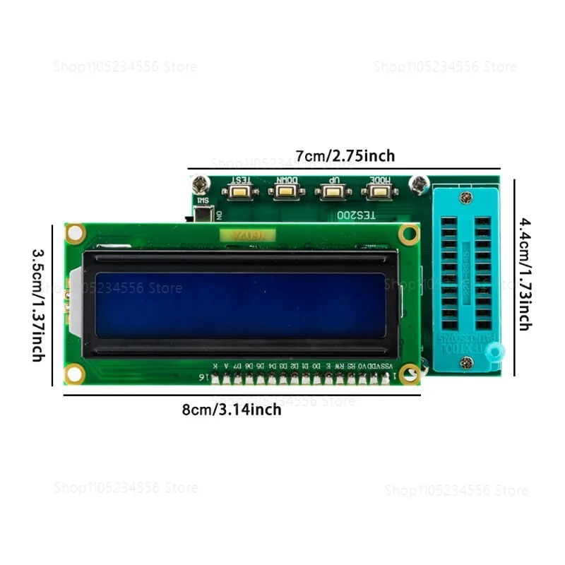 TES200 Integrated Circuit IC Tester 74 40 Series Chip Detector IC Logic Gate Quality Tester