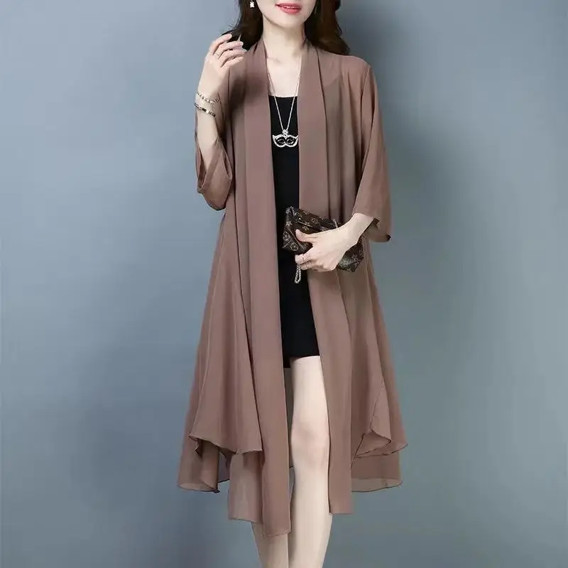 2023 New Korean Fashion Autumn Trench for Women Loose Casual Vintage Aesthetic England Style Elegant Grace Solid Color Clothes