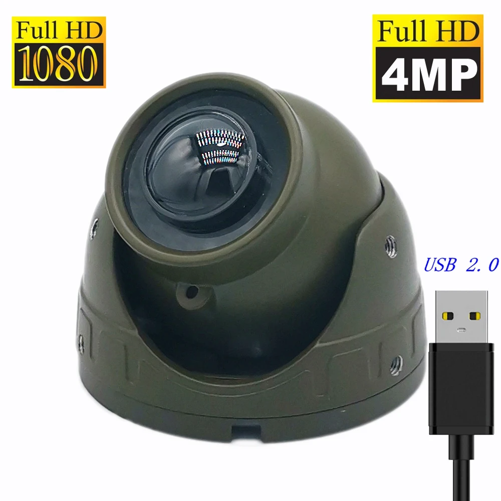 4MP 2MP 1MP Siang Malam Visi Dalam Luar Ruangan Cctv Usb Kubah Perumahan Webcam Kamera Driver Cab Mekanik Berat untuk PC Industri
