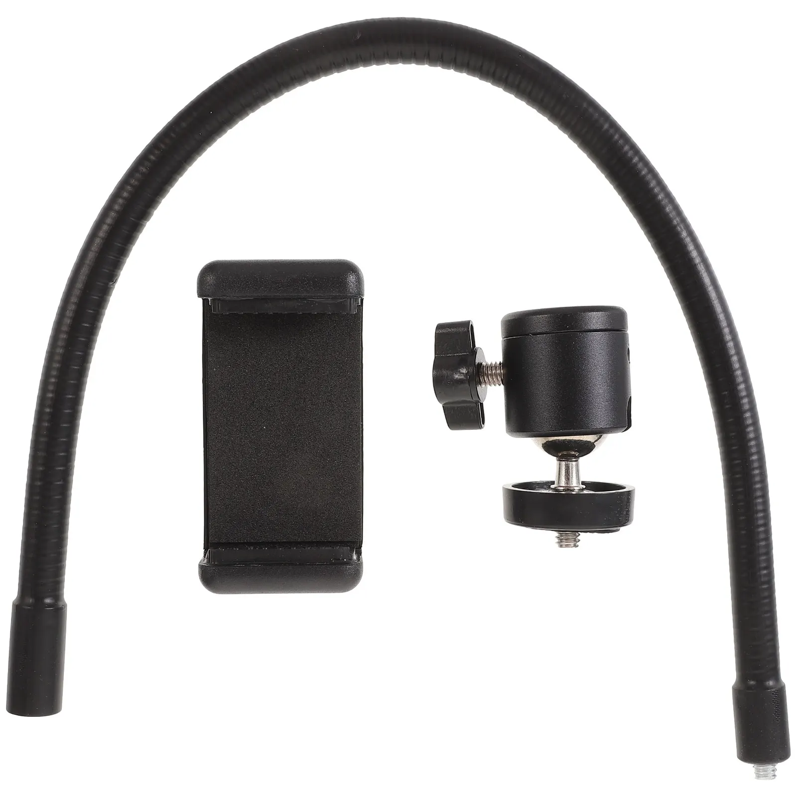 

Stable Ball Head Phone Tripod Mount Adapter 1 Set 40cm Hose Adjustable Angle Mobile Camera Stand Accessory