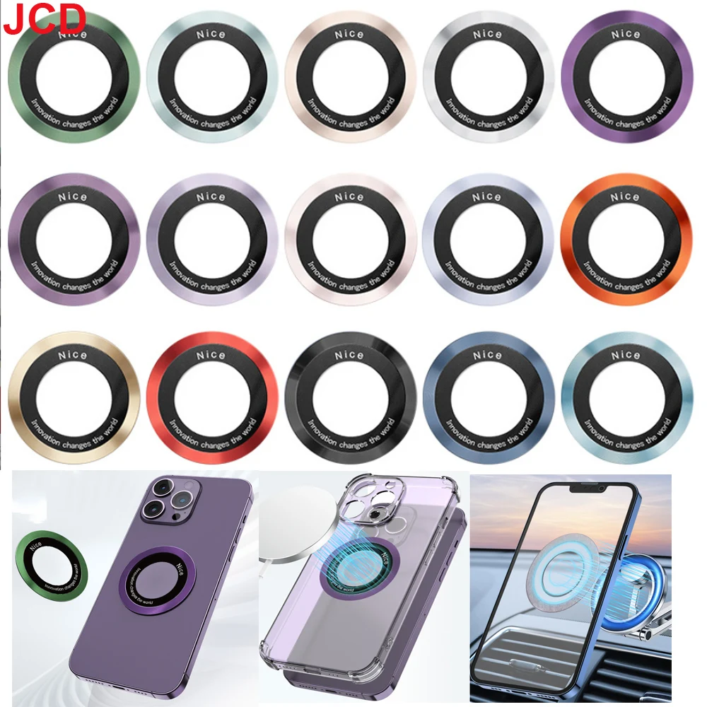 1pcs For Magsafe Magnetic Metal Ring for Phone Universal Metal Sticker Support Wireless Charger Plate Sheet Magnet Car Holder ﻿