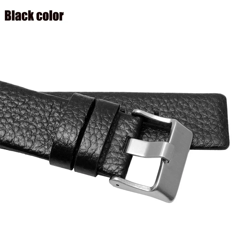 30X22mm Convex Mouth Genuine Leather Watchband for Diesel DZ1089 DZ1123 DZ1132 Replacement Watch Strap Belt Black Brown White