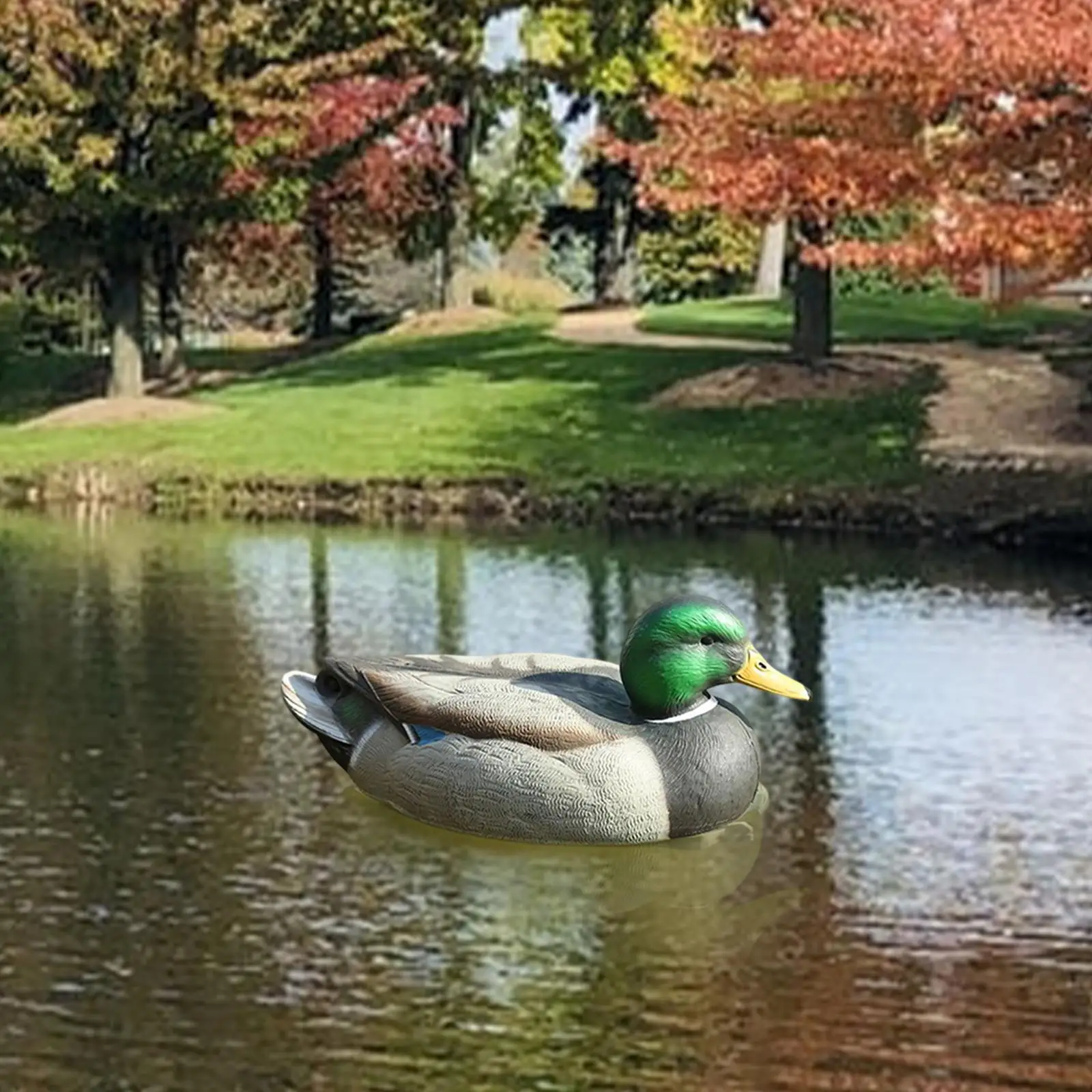 

Decoy Duck Lifelike Plastic Mallard for Hunting Fishing Duck Decoy Outdoor Game Decor