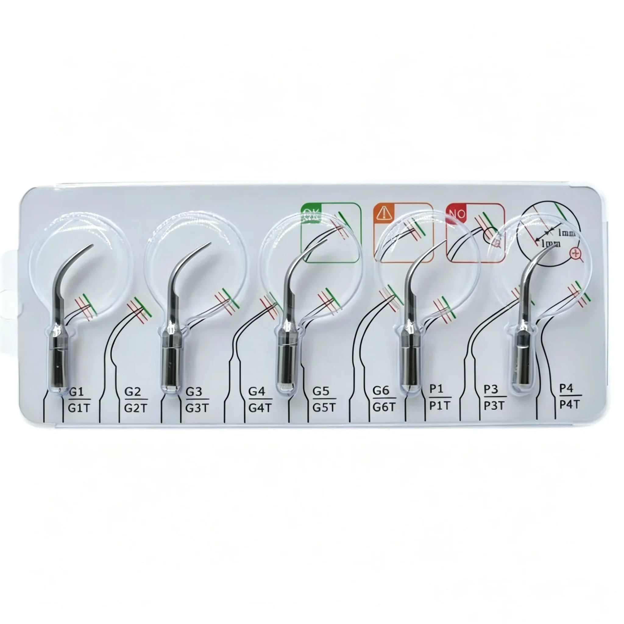 Dental Ultrasonic Scaler Insert Scaling Tips Tooth Cleaning Machine Cutter Head Scaler Tips Dentist Instruments