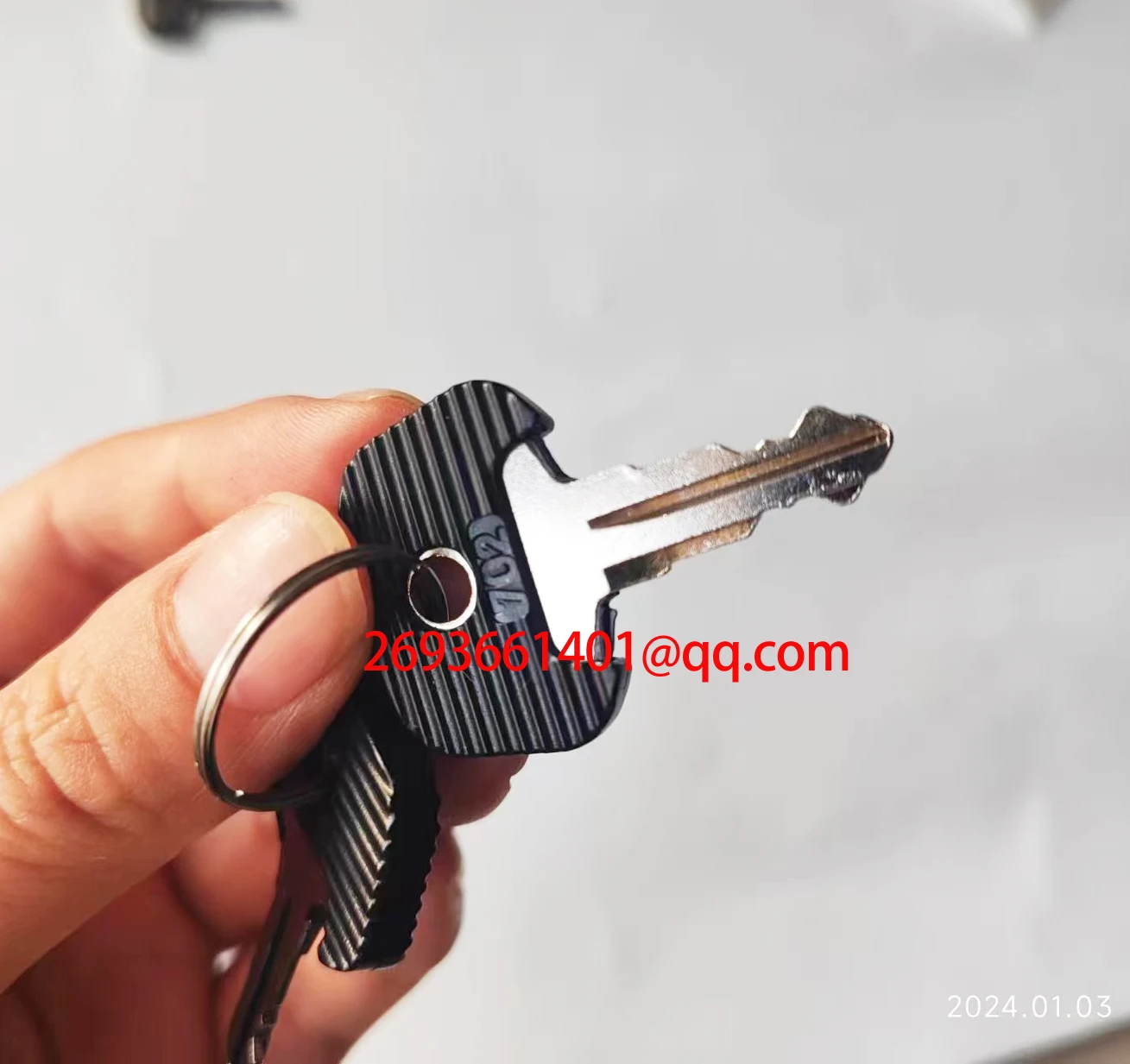 702 Black key, 2 Pcs Ignition Key 28520490 for Jungheinrich.