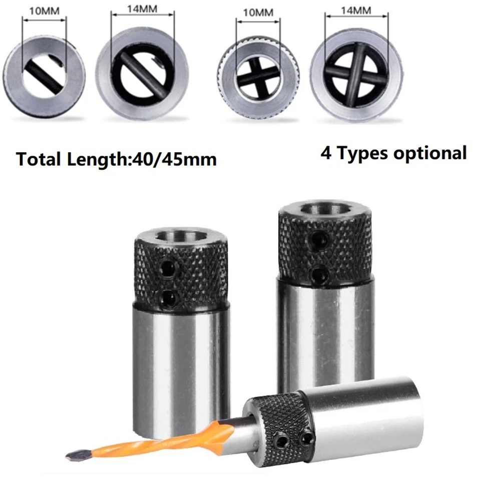 1Pc Houtbewerking Boor Rij Cross Mouw Klem Boor Basis Boren Rig Spantang 20*45L Wolfraamstaal Power tool Onderdelen