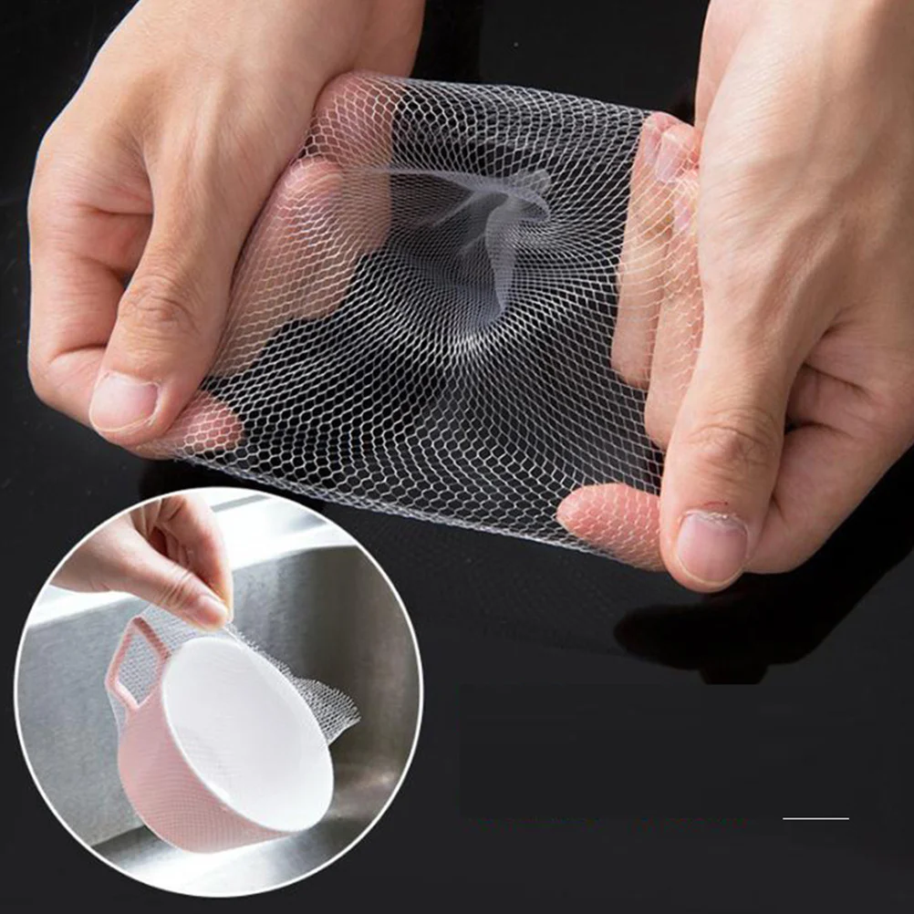 100 قطعة شبكة تصفية بالوعة للمطبخ كيس النفايات مكافحة انسداد استنزاف مصفاة المتاح تصفية بقايا مزيل الحمام #5