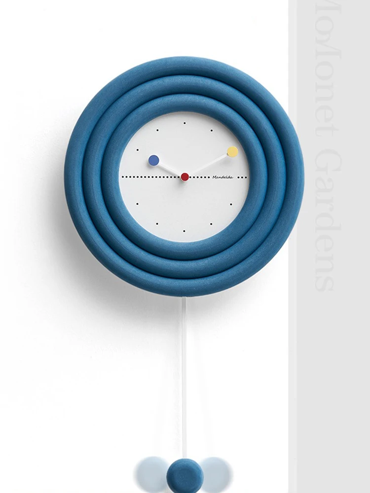 Nordic Pendulum Wall Clock Modern Design Luxury Large Silent Wall Watch Mechanism Clocks Wall Home Decor Living Room Decoration