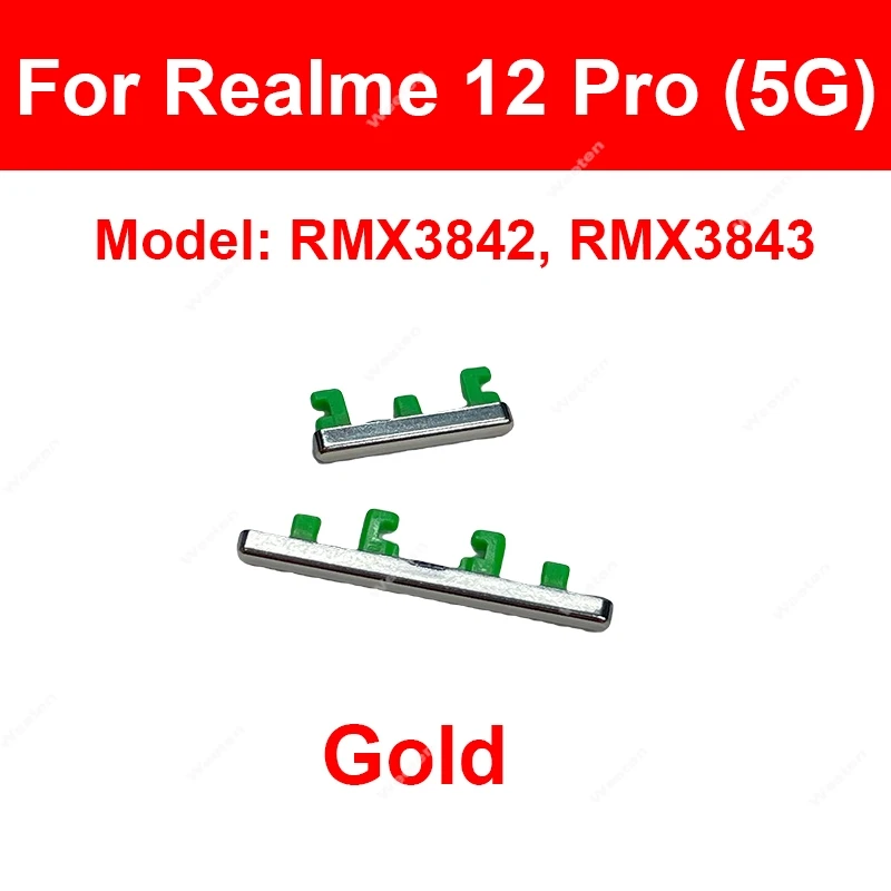 Power Volume Buttons For Realme 12Lite 12 Plus 12X 12 Pro Plus 4G 5G Volume Button Up Down Side Key Replacement Repair Parts image 5