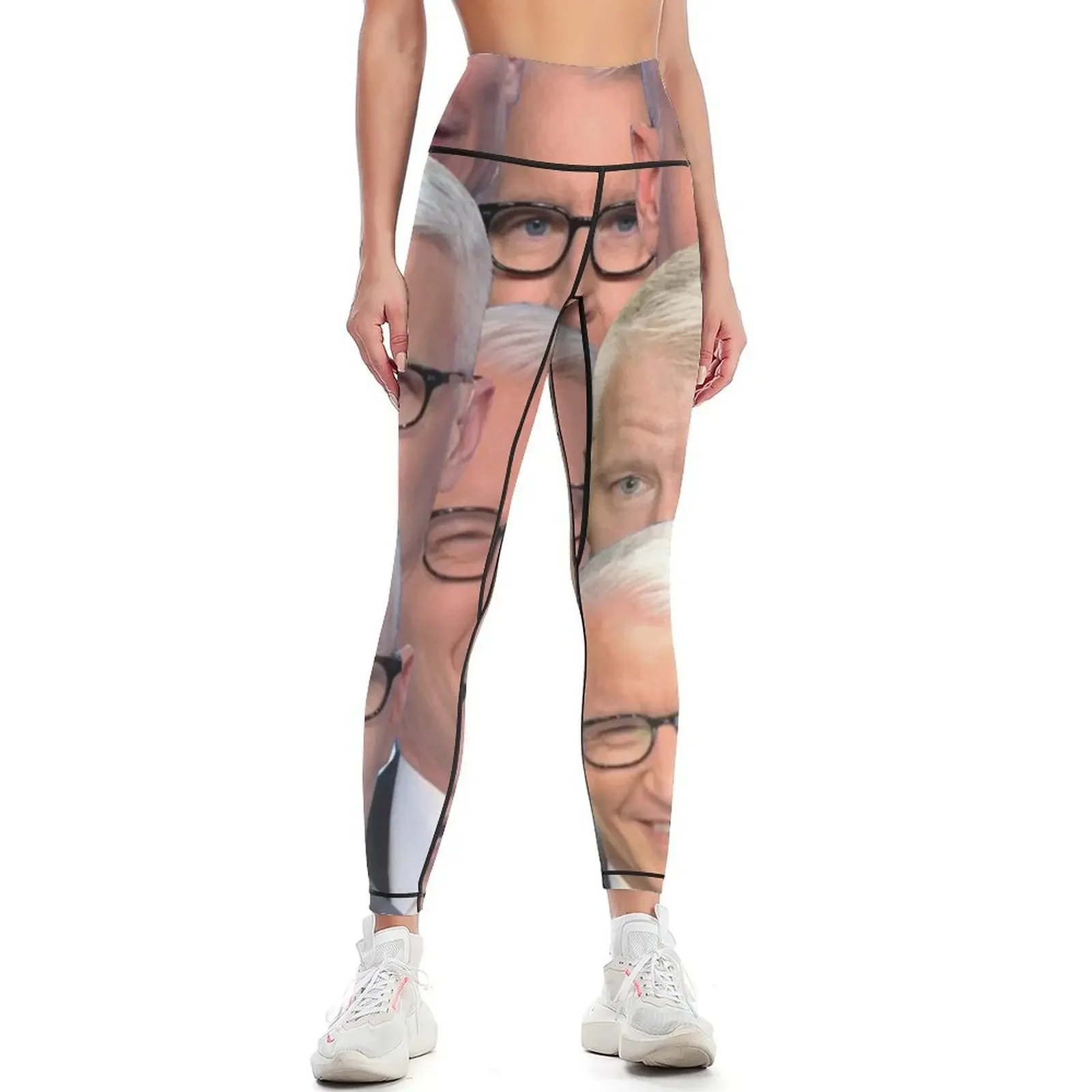 

Леггинсы Anderson Cooper Faces, одежда для спортзала, сексуальные женские леггинсы, женские спортивные брюки, женские леггинсы