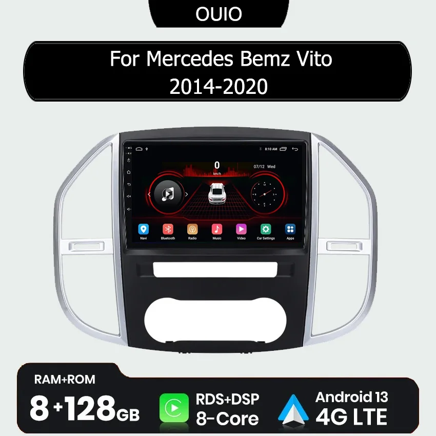 

Android 13 Radio For Mercedes Benz Vito 3 W447 2014 - 2020 Car stereo Multimedia Player Carplay Auto GPS navigation 2DIN NO DVD