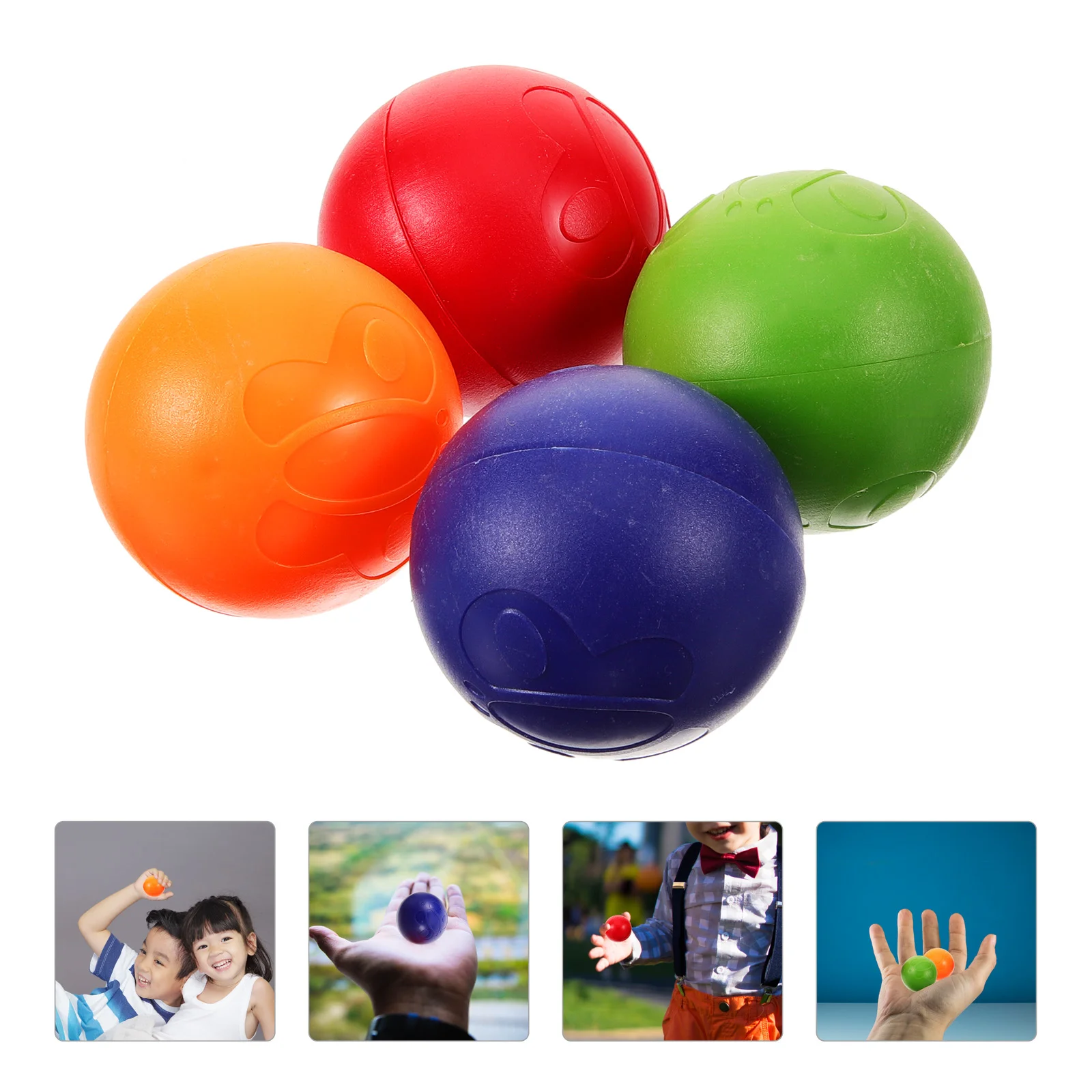 4 Pcs Colorful Rattle Balls Kids Musical Instruments Shaking Toys Small Maracas Sand Bell Portable Sturdy for Little