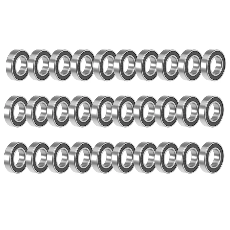 

30PCS 6902-2RS Bicycle Hub Bearing 15X28X7 Mm 6902 2RS Ball Bearings 6902RS For KOOZER XM490 Hub