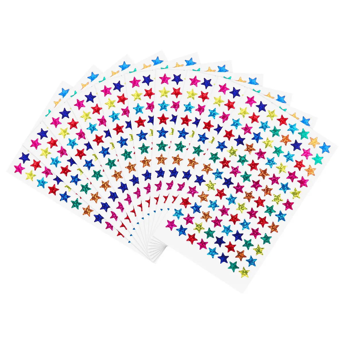

960 шт. блестящих наклеек-звездочек разных цветов, самоклеящиеся, простые в использовании, для поделок ко Дню святого Валентина, блестящие разноцветные звезды
